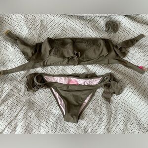 Victoria Secret Olive Green Swimsuit Size Medium